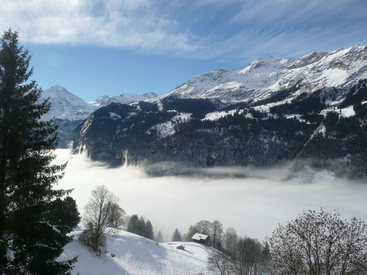 Holiday Flat #1, Chalet Aberot, Wengen, Switzerland Exteriör bild
