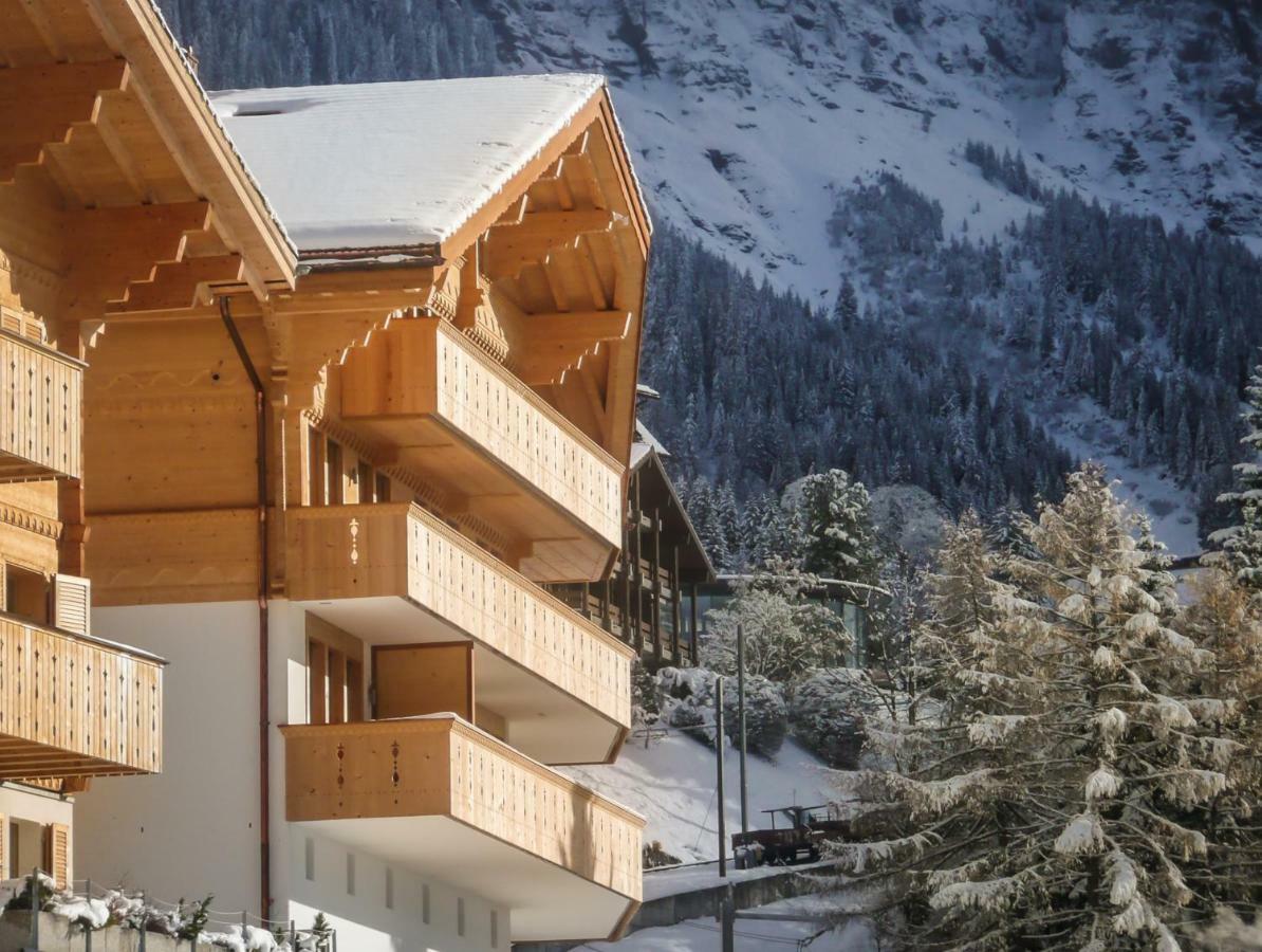 Holiday Flat #1, Chalet Aberot, Wengen, Switzerland Exteriör bild