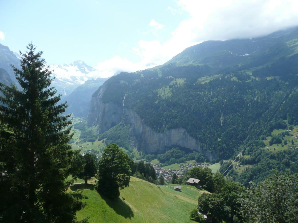 Holiday Flat #1, Chalet Aberot, Wengen, Switzerland Exteriör bild