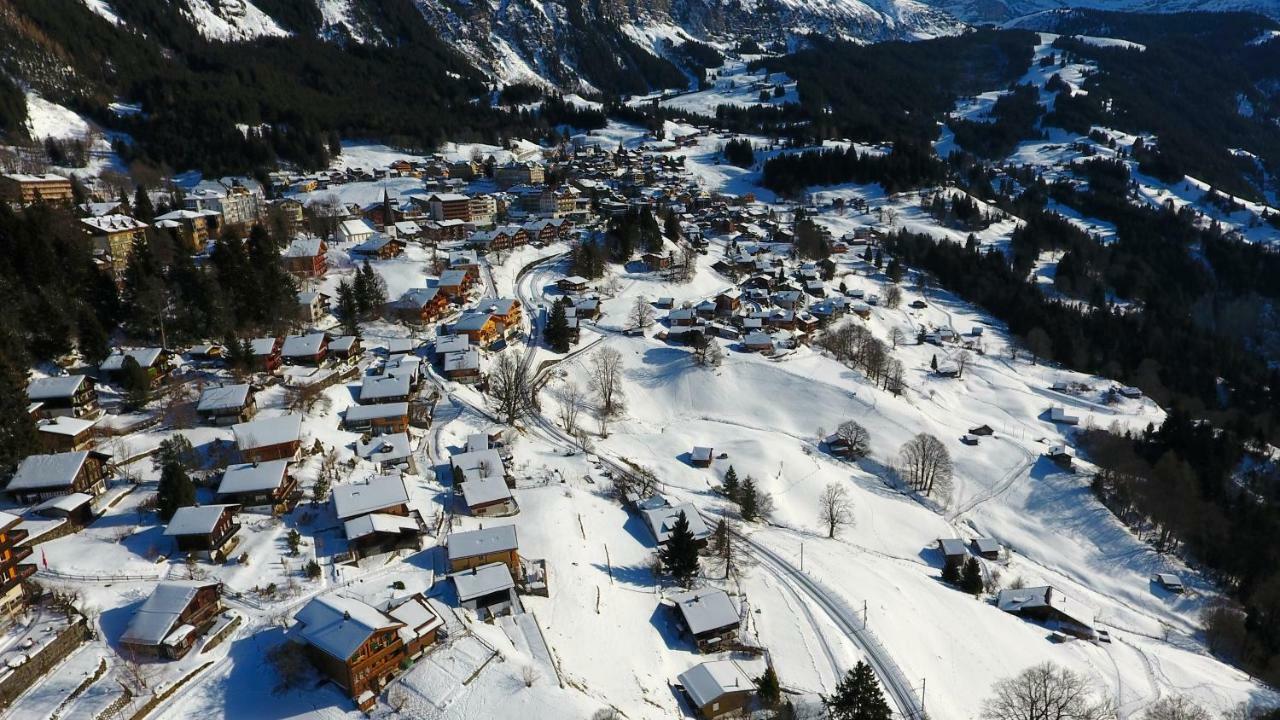Holiday Flat #1, Chalet Aberot, Wengen, Switzerland Exteriör bild